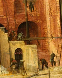 Konstruktionsdetail vom Turm zu Babel, 1563
